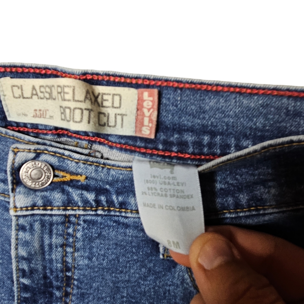 Levi's 550 Classic Bootcut Denim Jeans. Perfect! - Picture 5 of 7